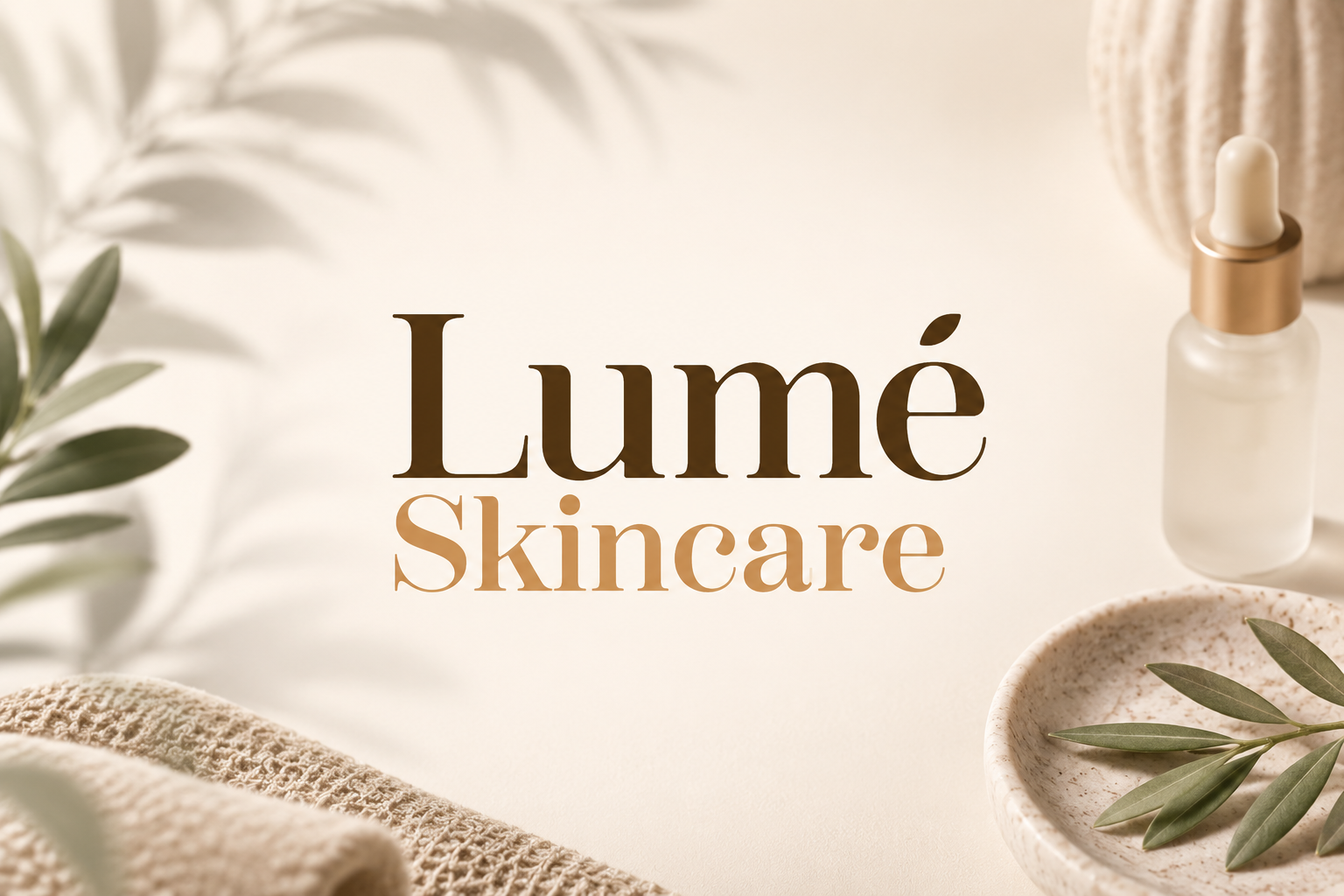 Branding voor Lumé Skincare, The Brandshop